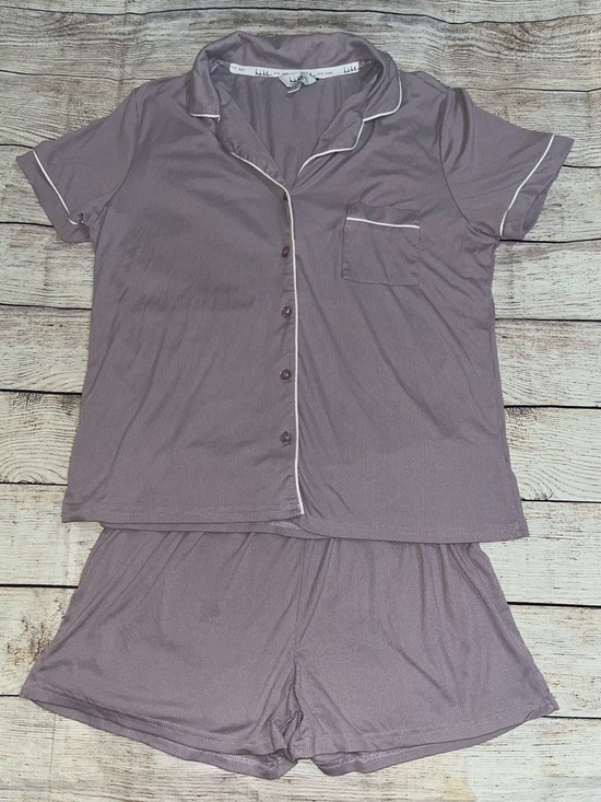 Nicole Miller Other - 🤎3/$10 Nicole Miller Lavender Mauve Short-Sleeve Pajama Top & Short Set Size XL
